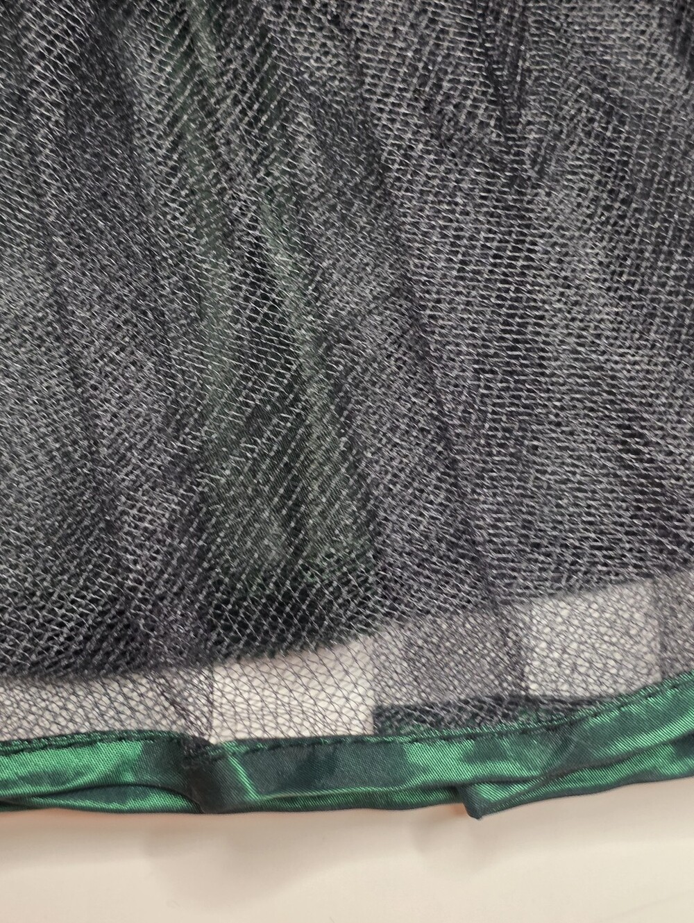 Vintage Kids Bonnie Baby Green Velvet & Taffeta Formal Party Dress Girls 3m - 6m - Picture 4 of 8